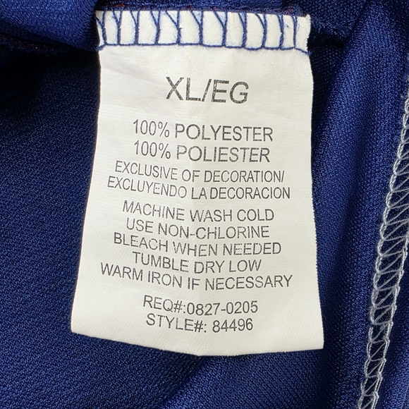 MLB Texas Rangers Jersey Men’s XL Blue Red Button Front Fanwear - Picture 7 of 11